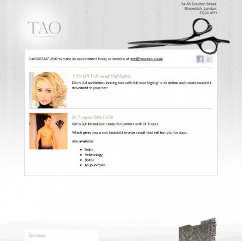 January launch of Tao Salon
